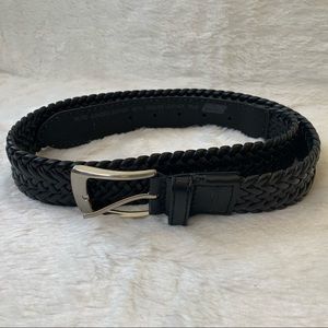 Dickies Men’s 36” Leather Belt Black Braided